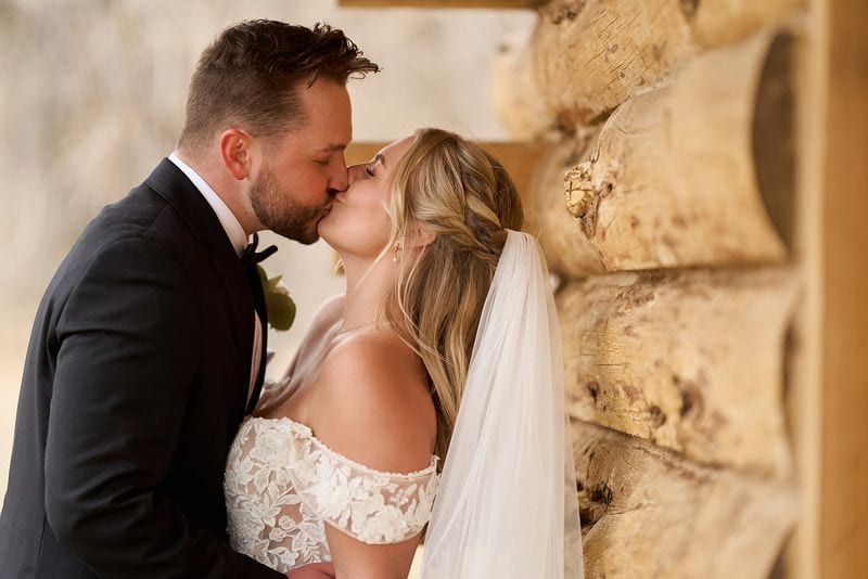 Carlee + Tayven wedding — bride + groom