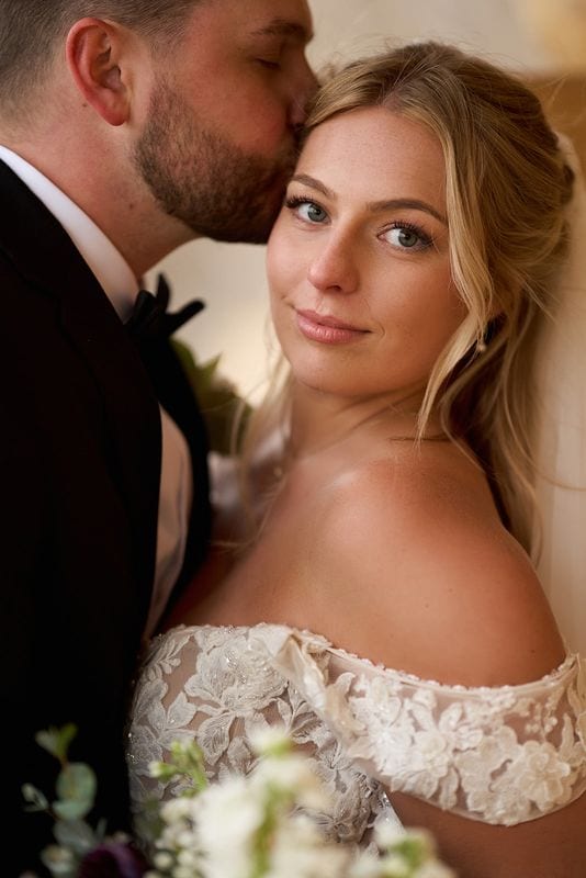 Carlee + Tayven wedding — bride + groom