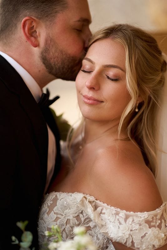 Carlee + Tayven wedding — bride + groom