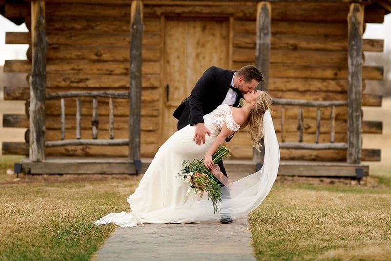 Carlee + Tayven wedding — bride + groom