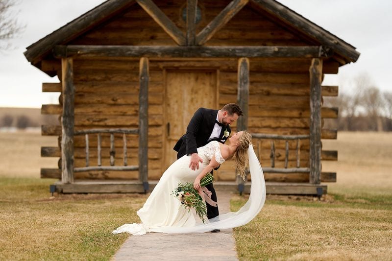 Carlee + Tayven wedding — bride + groom