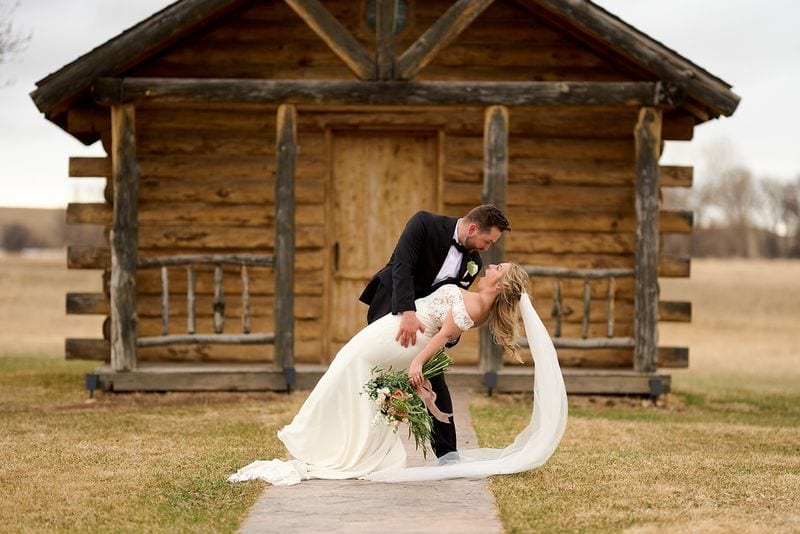 Carlee + Tayven wedding — bride + groom