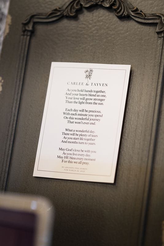 Carlee + Tayven wedding — details + getting ready