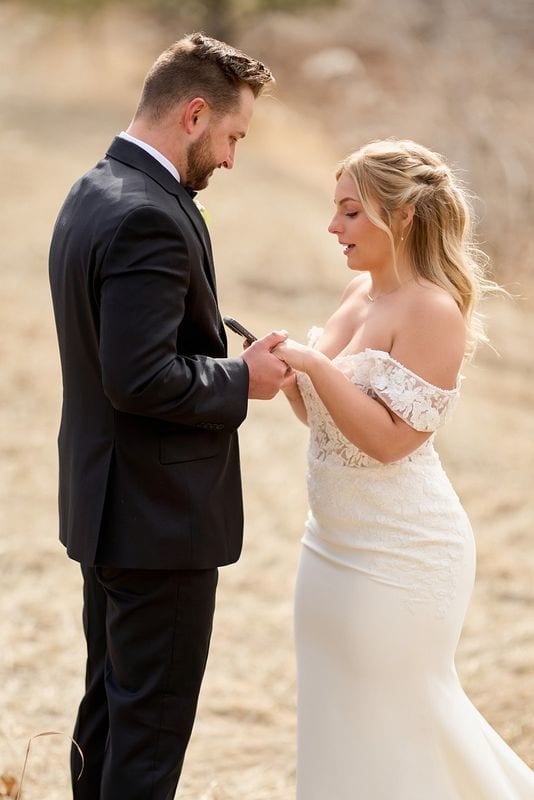 Carlee + Tayven wedding — private vows
