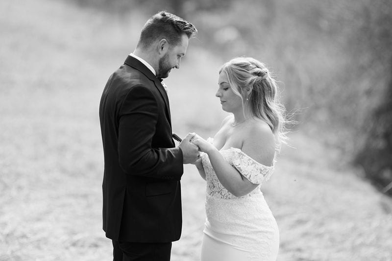 Carlee + Tayven wedding — private vows