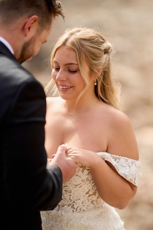 Carlee + Tayven wedding — private vows
