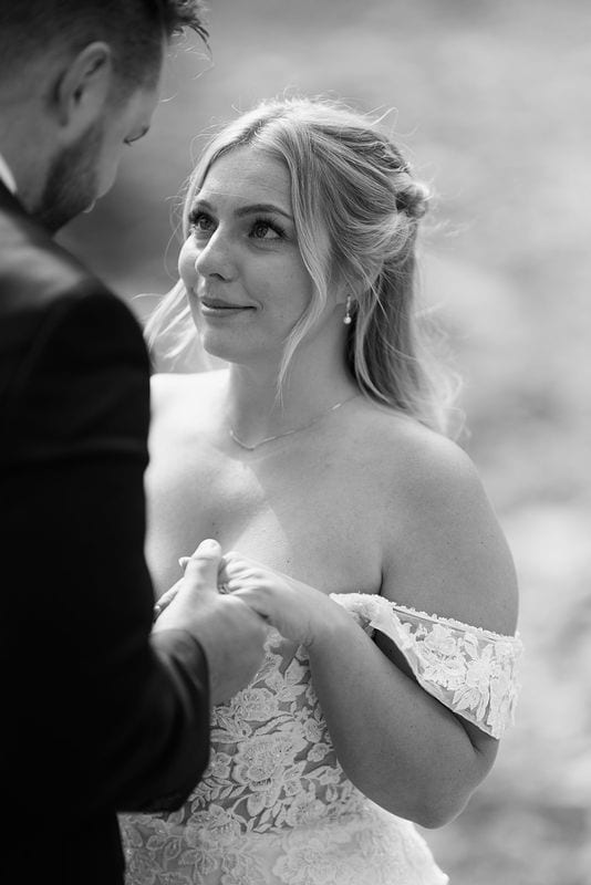 Carlee + Tayven wedding — private vows