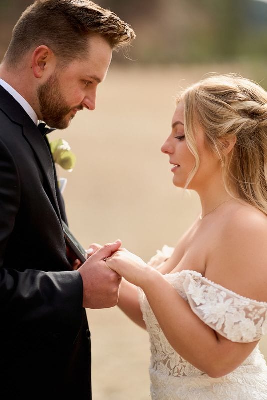 Carlee + Tayven wedding — private vows