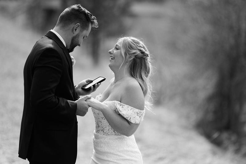 Carlee + Tayven wedding — private vows