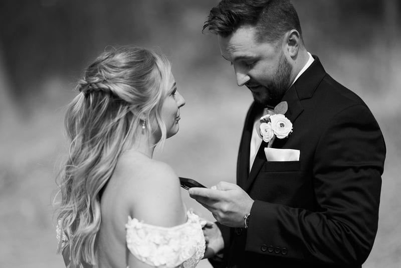 Carlee + Tayven wedding — private vows