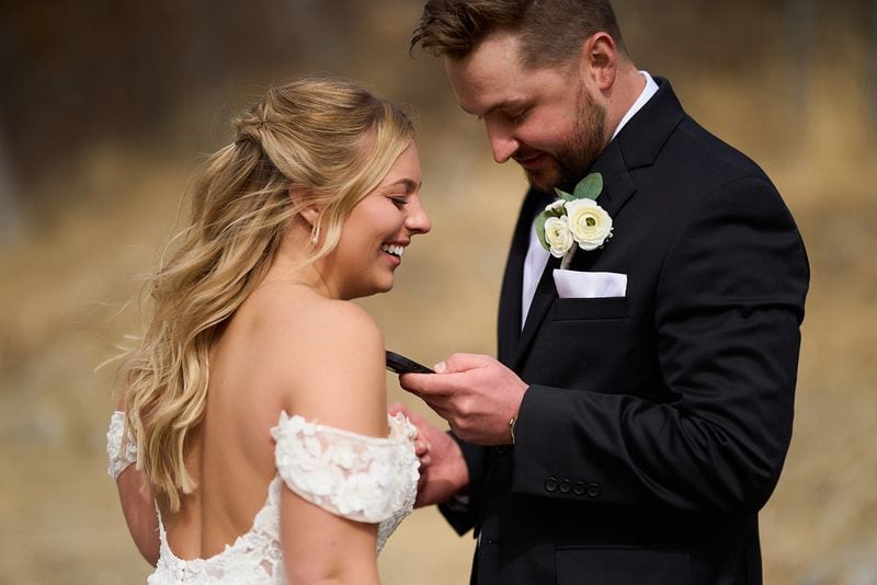 Carlee + Tayven wedding — private vows