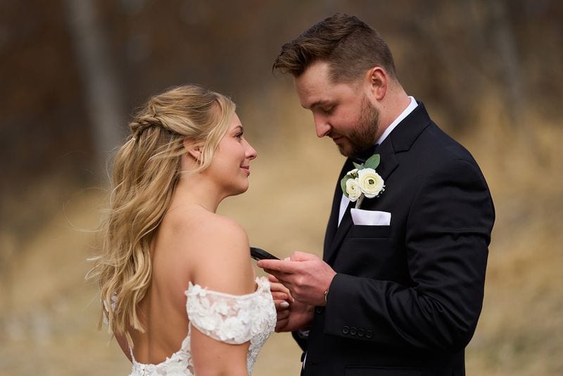 Carlee + Tayven wedding — private vows