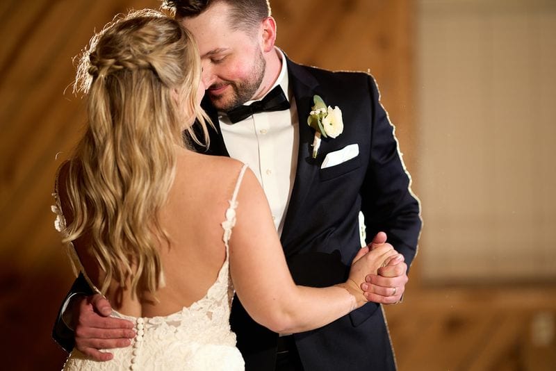 Their first dance in the barn