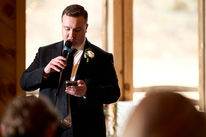 Carlee + Tayven wedding — toasts