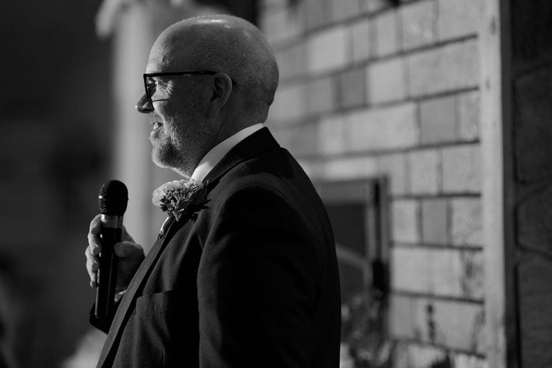 Carlee + Tayven wedding — toasts