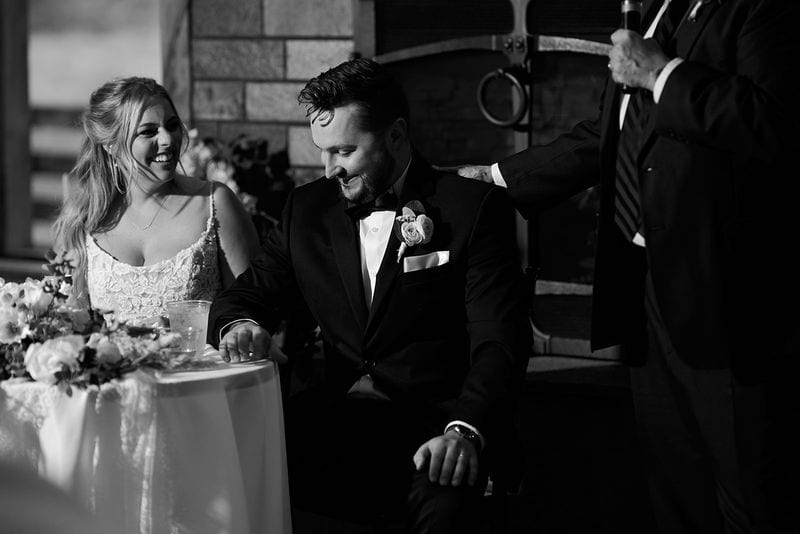 Carlee + Tayven wedding — toasts
