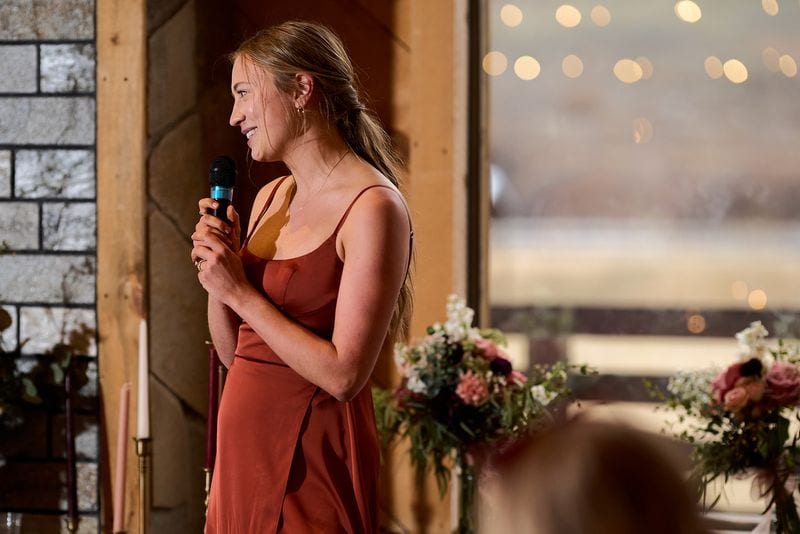 Carlee + Tayven wedding — toasts