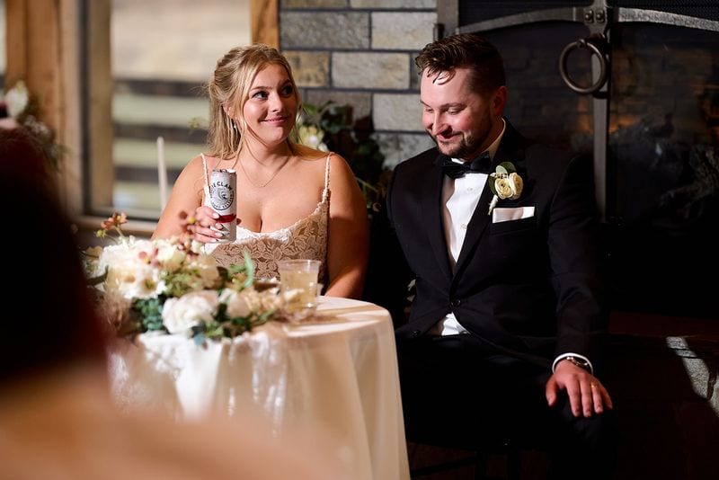 Carlee + Tayven wedding — toasts