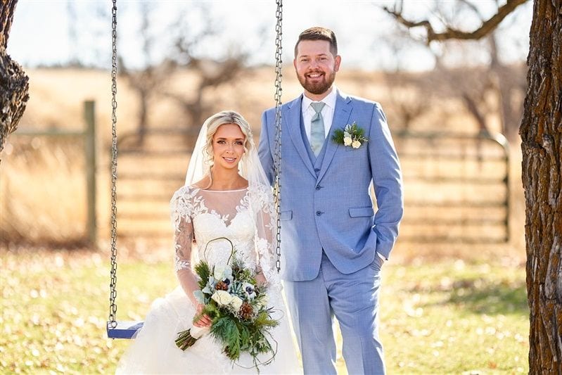 Kaylie + Bailey wedding — bride + groom
