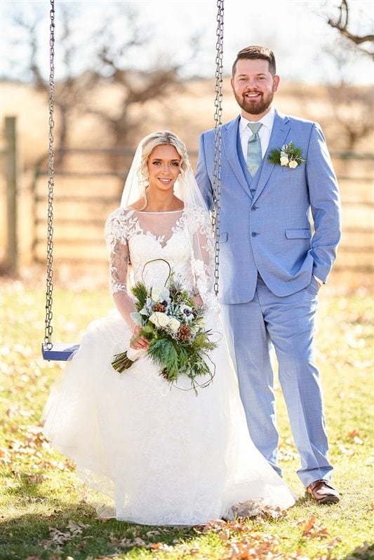 Kaylie + Bailey wedding — bride + groom