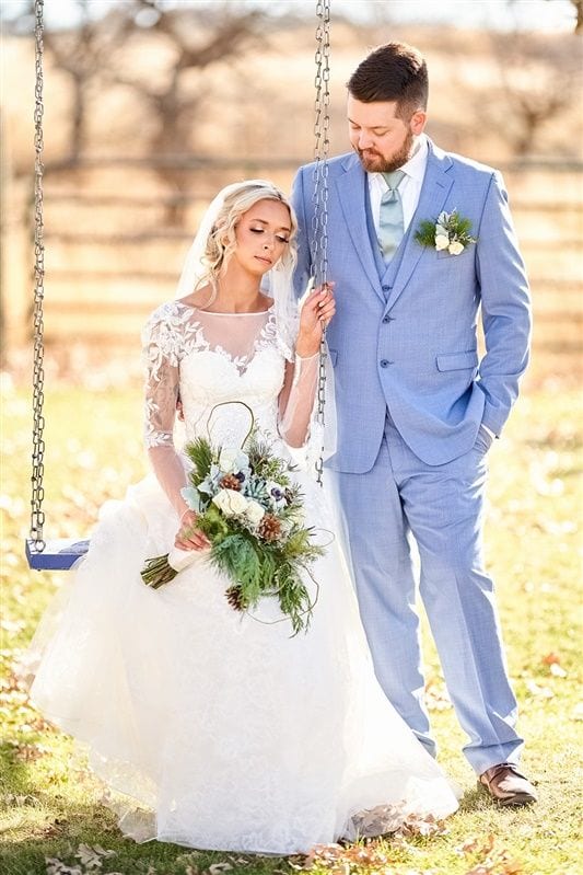 Kaylie + Bailey wedding — bride + groom