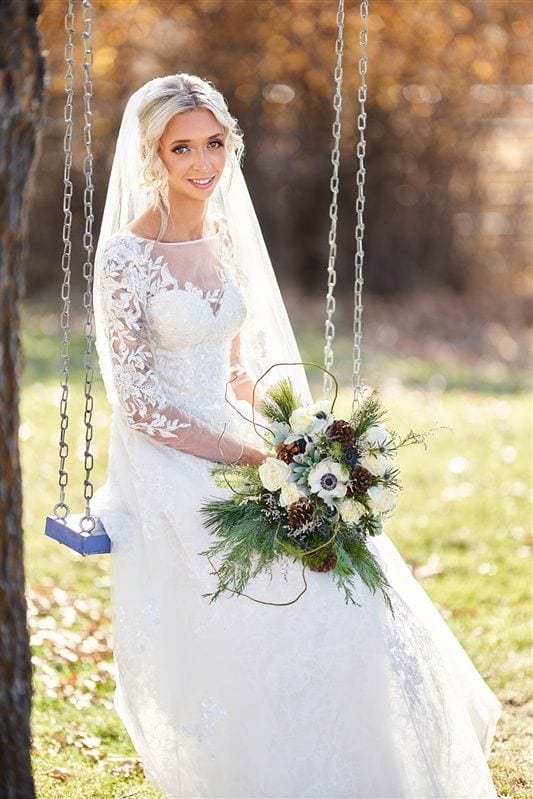 Kaylie + Bailey wedding — bride + groom