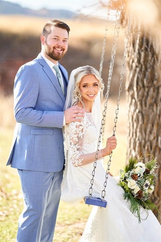 Kaylie + Bailey wedding — bride + groom