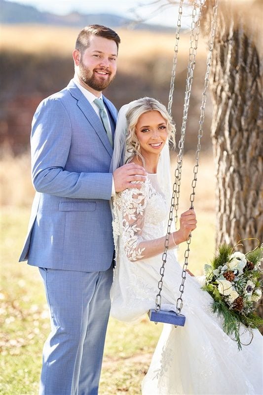 Kaylie + Bailey wedding — bride + groom