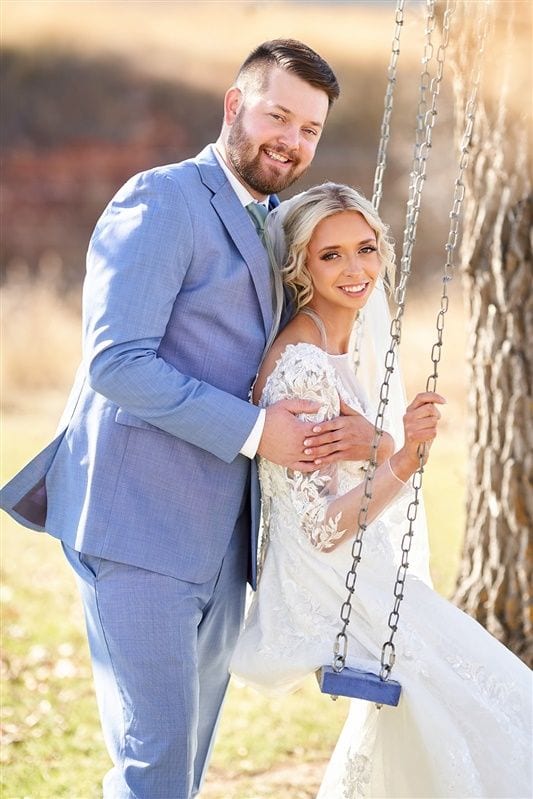 Kaylie + Bailey wedding — bride + groom