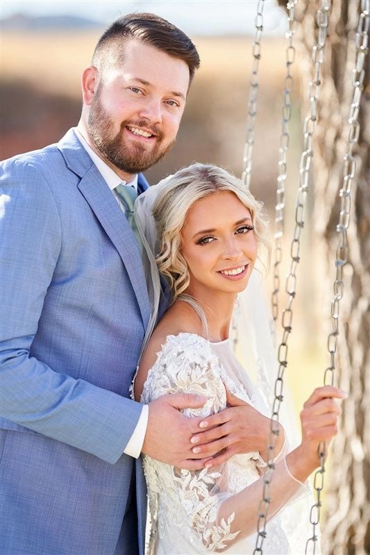 Kaylie + Bailey wedding — bride + groom