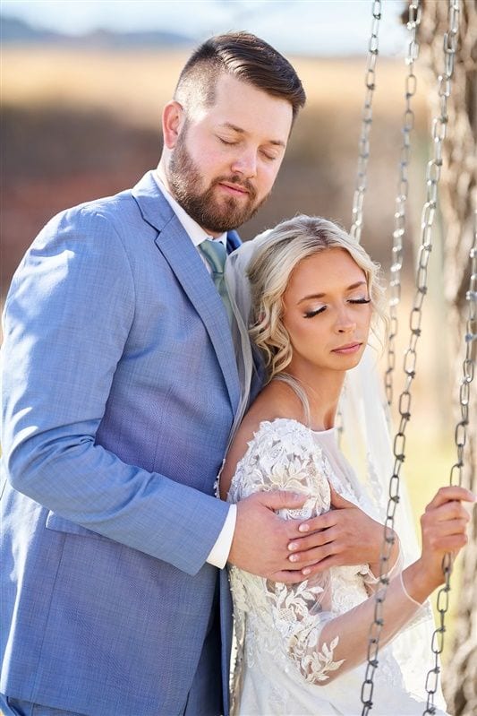 Kaylie + Bailey wedding — bride + groom