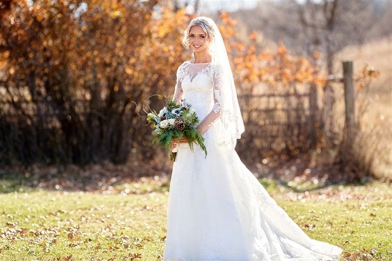 Kaylie + Bailey wedding — bride + groom
