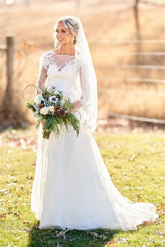 Kaylie + Bailey wedding — bride + groom