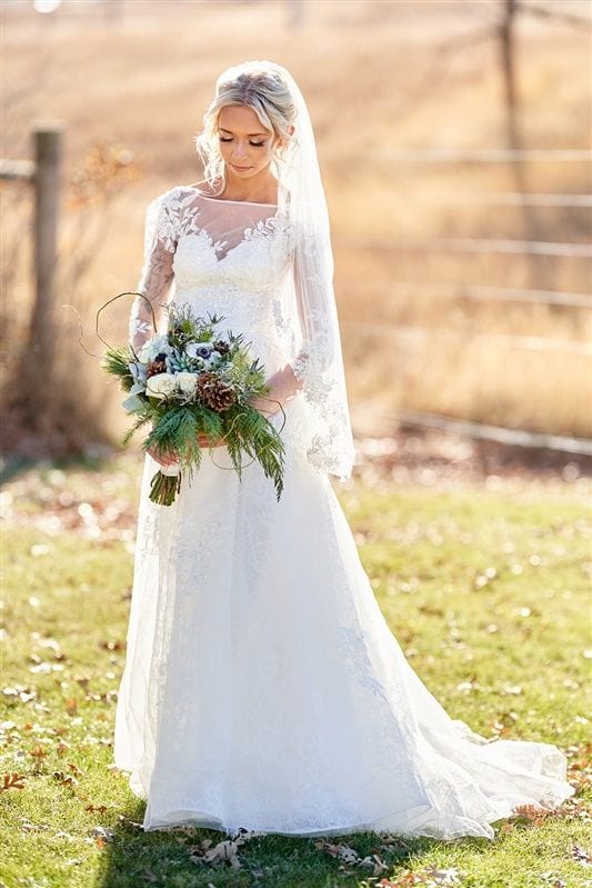 Kaylie + Bailey wedding — bride + groom