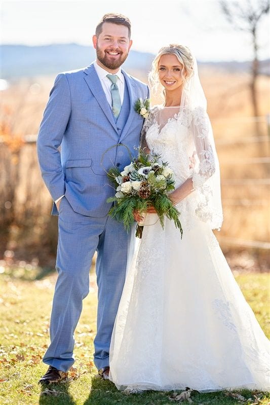 Kaylie + Bailey wedding — bride + groom