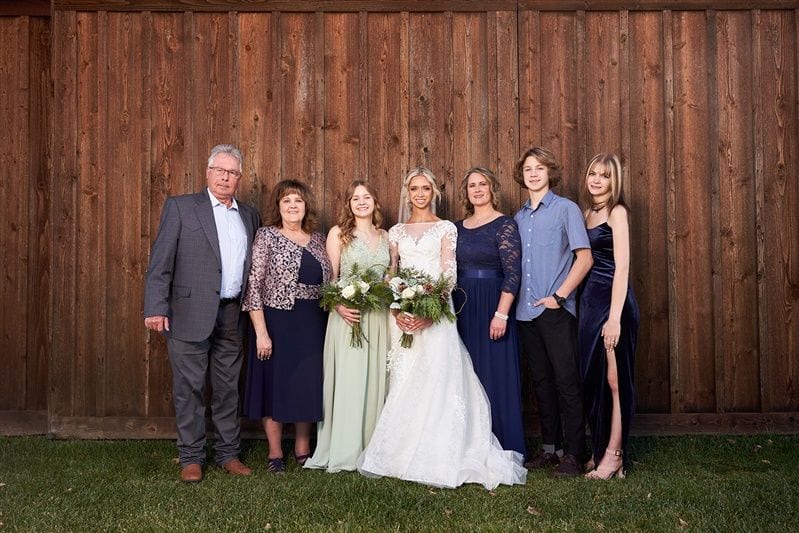 Kaylie + Bailey wedding — family formals