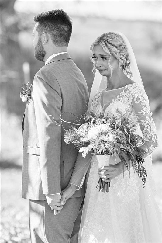 Kaylie + Bailey wedding — first look + gifts