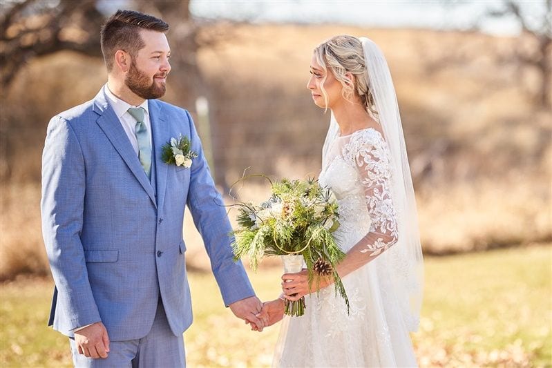 Kaylie + Bailey wedding — first look + gifts