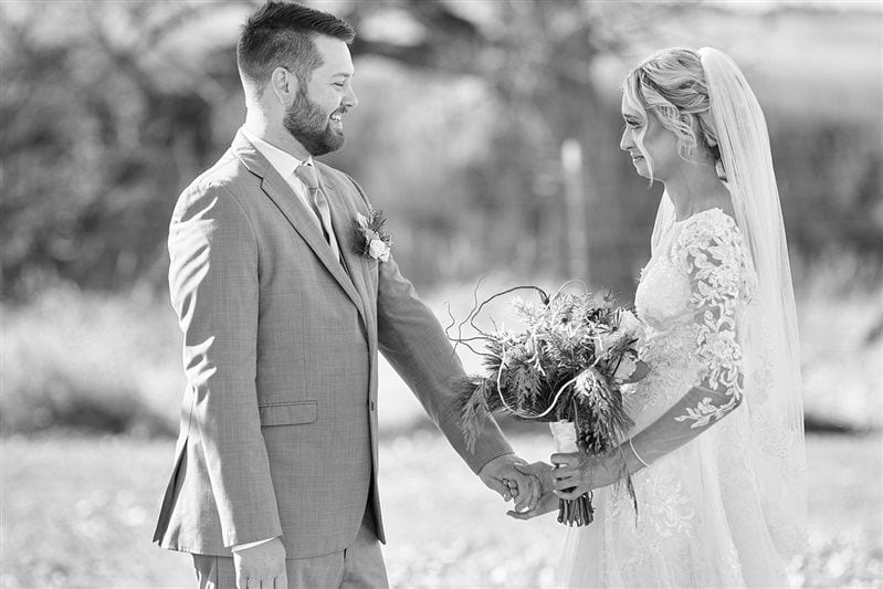 Kaylie + Bailey wedding — first look + gifts