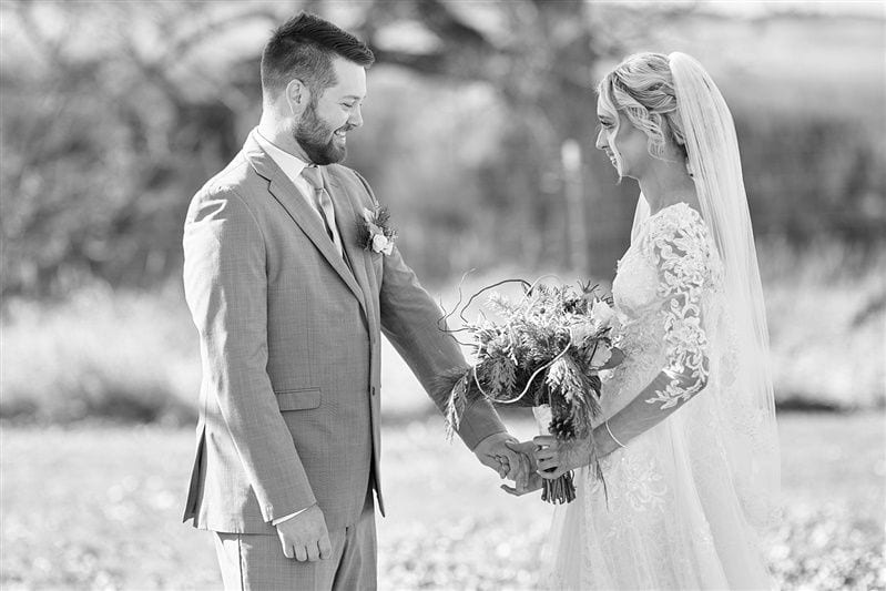 Kaylie + Bailey wedding — first look + gifts