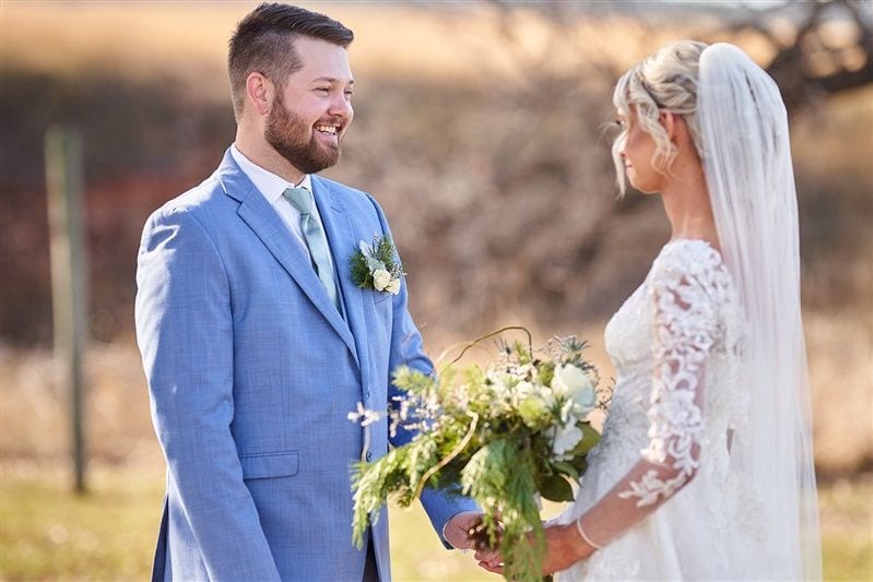 Kaylie + Bailey wedding — first look + gifts