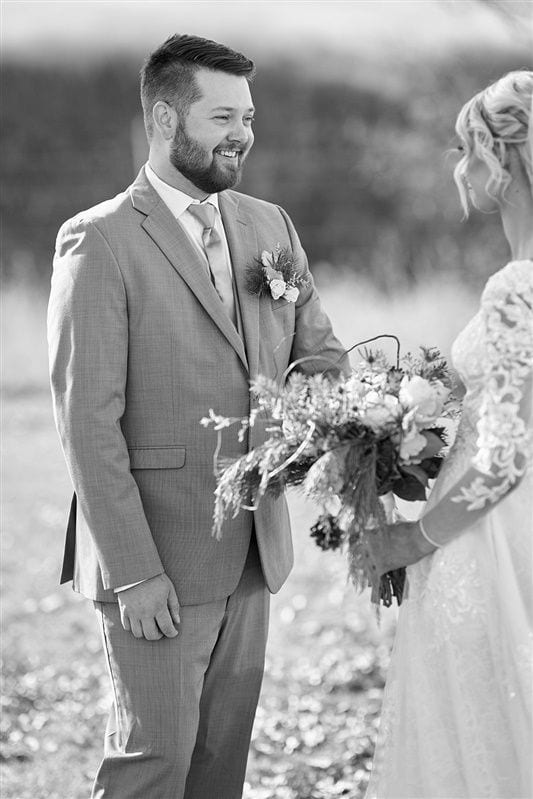 Kaylie + Bailey wedding — first look + gifts