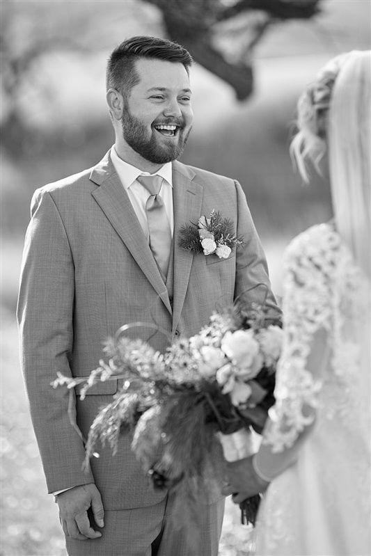 Kaylie + Bailey wedding — first look + gifts