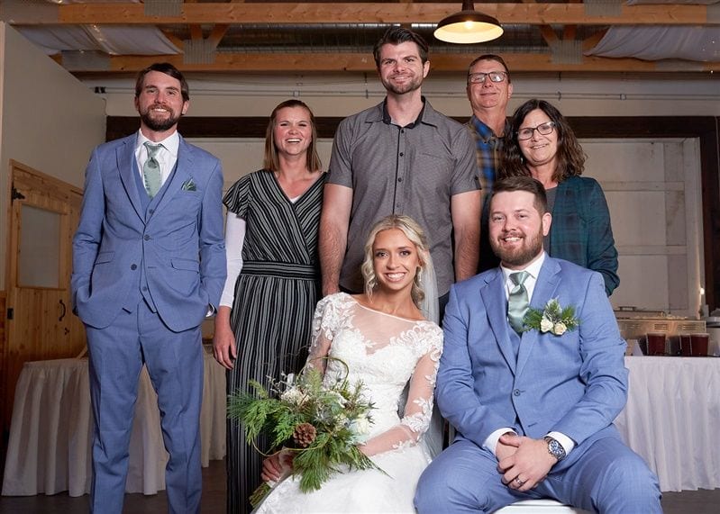 Kaylie + Bailey wedding — photos with friends
