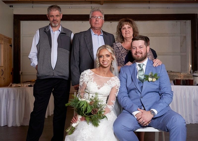 Kaylie + Bailey wedding — photos with friends