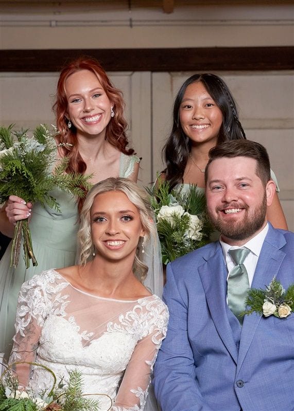 Kaylie + Bailey wedding — photos with friends