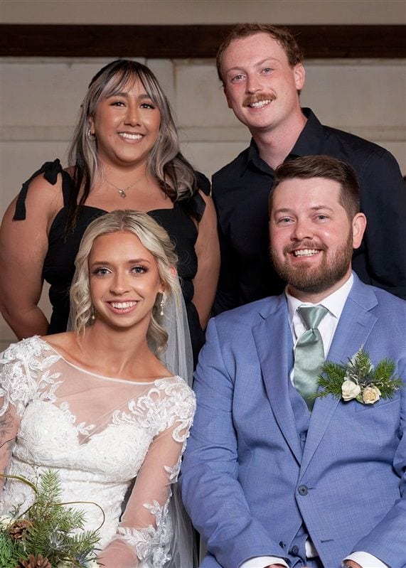 Kaylie + Bailey wedding — photos with friends