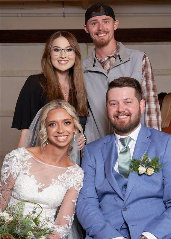 Kaylie + Bailey wedding — photos with friends