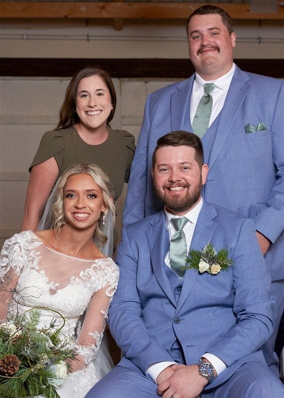 Kaylie + Bailey wedding — photos with friends