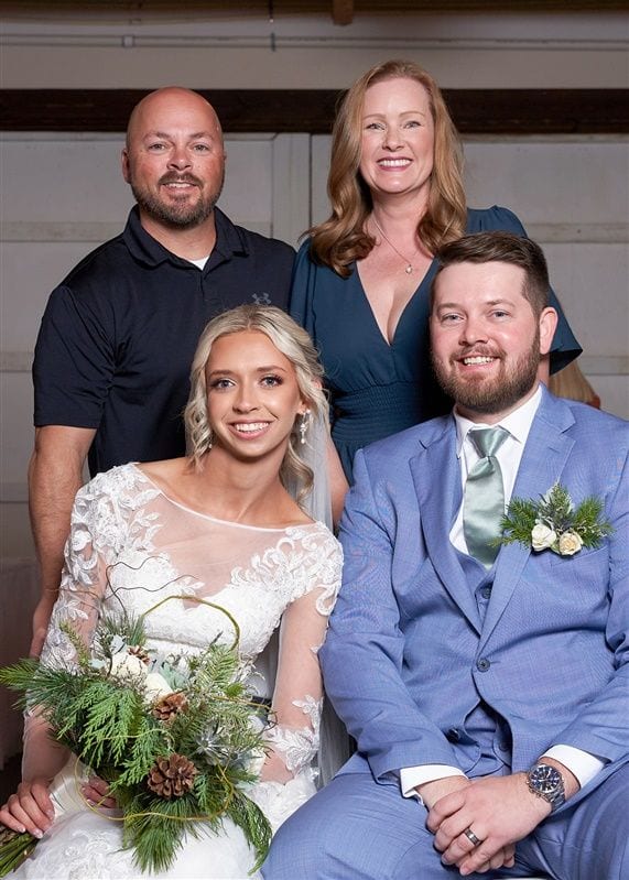 Kaylie + Bailey wedding — photos with friends
